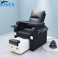 Fauteuil de Pédicure Électrique Confortable pour Salon de Manucure et Spa, avec Bassin de Massage pour Ongles et Pieds, Idéal pour Salon de Beauté