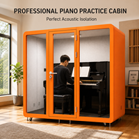 Studio de musique acoustique spacieux, cabine insonorisée portable pour la pratique des instruments, cabine silencieuse pour piano, batterie, guitare, Sinjoyin