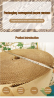 Excelente Rollo de Cartón Corrugado Kraft Biodegradable, Ecológico y Reciclable de 1.0m de Ancho y 50m de Largo, 110g/m², de Buena Calidad