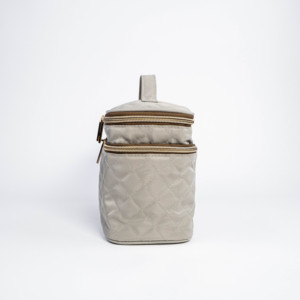 Custom Two-Tier Large Gray PVC Cosmetic <b>Case</b> Zipper ISO BSCI Factory's ISO BSCI Factory's Two-Tier Polyester <b>Makeup</b> Box Daily - Product Image 2