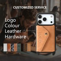 Étui de téléphone en cuir texturé rétro de haute qualité avec poche pour cartes et sangle bandoulière réglable
