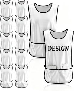 Gilet de Volontaire en Maille Personnalisable avec Logo et Poches, Bretelles Latérales Ajustables, Vente en Gros, pour Uniformes d'Équipe et d'Entraînement - Product Image 5