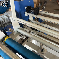 Machine à découper le tissu contrôlée par PLC, coupeuse de tissu de 1800 mm, équipement de rembobinage de rouleaux textiles de haute précision