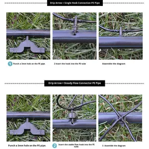 Set di freccette stabilizzatrici personalizzate <span class=keywords><strong>per</strong></span> irrigazione a goccia automatica, <span class=keywords><strong>per</strong></span> il risparmio idrico in pareti vegetali e l'agricoltura, con freccette dritte e curve - Product Image 6