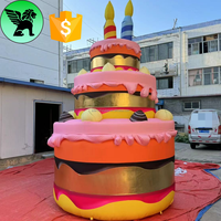 Réplique gonflable de gâteau d'événement géant de 5m modèle gonflable de gâteau de publicité personnalisé pour A10100 promotionnel