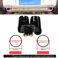 Edelstahl Auto Auspuffrohr Schall dämpfer spitze Auspuffs pitze mit Abdeckung für Land Rover Defender 2.0T 3.0T 90 110 2020 2023