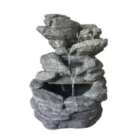 आउटडोर गार्डन आभूषण व्यापक कृत्रिम पत्थर रॉक डिजाइन झरना फव्वारे
