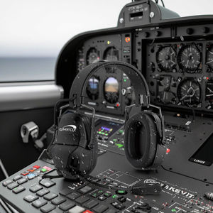 OMFOX KTC300SE Qualcomm 85dB อุปกรณ์ป้องกันการได้ยินแบบไร้สาย สำหรับครอบหูขนาด 5.5 นิ้ว มาตรฐาน IPX6 ป้องกันไฟ พร้อมอินเตอร์คอมเดี่ยวสำหรับเครื่องบิน - Product Image 2