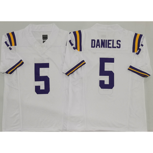 2025 Louisiana Stickerei College Jersey 9 Joe Burrow 2 Kyren Lacy 5 Jayden Daniels Genähte Herren Short Breath able Limited - Product Image 5