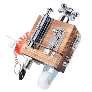 2024 New Arrival Montessori trẻ em của hoạt động bằng gỗ hộp bận rộn Trò chơi giáo dục cảm giác Thần Tài Nhận Thức Học tập đồ chơi cho trẻ em - Product Image 4