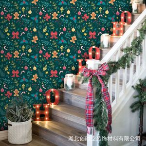 Creation Of Time And Space Christmas <b>Wall</b> Stickers Self Adhesive Rectangle Durable <b>Decoration</b> For Holiday - Product Image 3