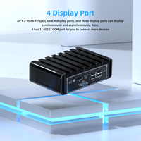 Intel 12th Gen N100 DDR5 8GB 16GB 5 Puerto Lan RS232 Com Pfsense Firewall Nano Itx Placa base Mini PC Computadora de escritorio