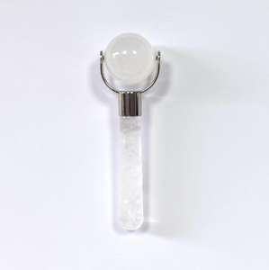 Natural White Jade Crystal Facial Roller Anti-Aging Face Rolling Massager for Facial Lymphatic Drainage - Product Image 2