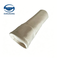 Sac filtrant anti-poussière en polyimide OuRuiKang P84, personnalisable, ignifuge intrinsèque, résistant aux températures continues de 240°C pour fumées chaudes