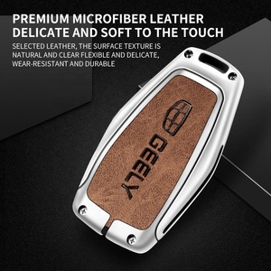Funda Protectora para Llaves de Coche de Aleación de Zinc y Cuero, Fácil de Instalar, para Geely Coolray Atlas Boyue Nl3 Emgrand X7 Ex7 Suv Gt Gc9 Borui - Product Image 5