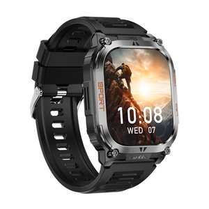 Montre connectée de sport GPS d'extérieur TKYUAN 2,01 pouces Appel BT LED 630 mAh Longue durée de vie de la batterie SOS Boussole IP68 Étanche Montre connectée pour homme - Product Image 4