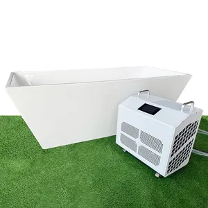 Top Rated Rectangular Ice Bath Tub Acrylic Freestanding Cold Plunge Tub