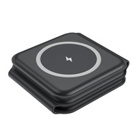 Chargeur sans fil magnétique pliable 3-en-1 15W PD QC3.0 pour téléphones mobiles compatibles, montres intelligentes, écouteurs (5V/3A Type-C)