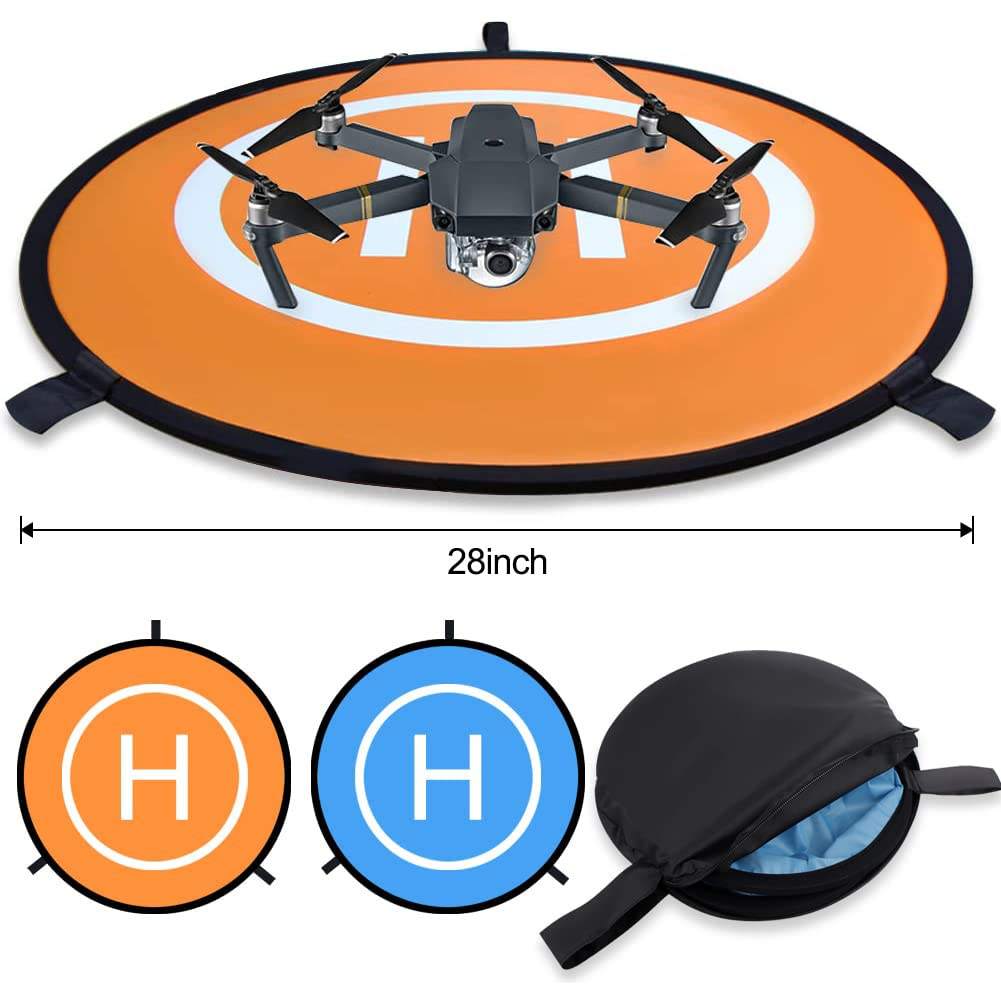 Hongdak Drone Landing Pads, Waterproof Universal Apron Fast-fold Double Sided Quadcopter Landing Pads, Drone Accessories for DJI