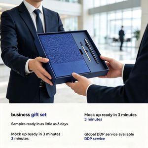 Coffret Cadeau d'Entreprise Haut de Gamme en Cuir PU avec Carnet et Stylo Personnalisés, Impression en Relief Marque Besery - Product Image 2