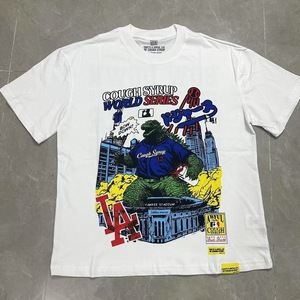 T-shirt unisex estiva stampata di alta qualità con scritta 'THAT'S <span class=keywords><strong>a</strong></span> AWFUL LOT of COUGH SYRUP', stile americano di tendenza - Product Image 2