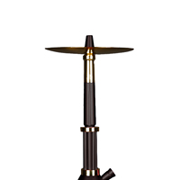 Nouvelle conception en alliage d'aluminium, chicha arabe, narguilé à tuyau unique, chicha à fumer, narguilé avec boîte cadeau