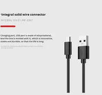 Câble de charge Type-C avec connecteurs USB-A et Type-C, longueur 1m, charge rapide et transfert de données, matériau PVC