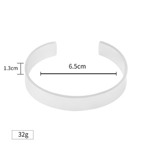 High Polishing Modern Minimalist Open End Bracelets Stainless Steel <b>Engraved</b> Fashion Chain Link Jewelry with Custom <b>Bangle</b> Name - Product Image 3