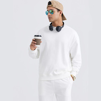 Conjunto de Pantalones Deportivos de Felpa Francesa de Algodón de 330 g/m², Cuello Redondo, para Hombre, Traje Deportivo de Felpa, Etiqueta Privada, Suministro al por Mayor, OEM