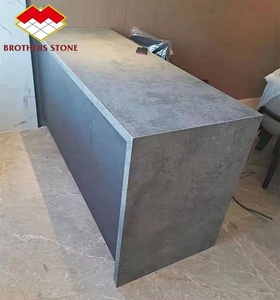Quảng Đông ánh sáng màu xám thạch anh đá Bàn bóng bê tông xi măng thạch anh cho bàn và đảo - Product Image 5