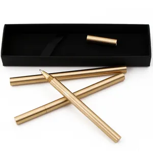 Brass Writes Smoothly Heavy Signature Copper Gel Ink Pen For Business Gift
