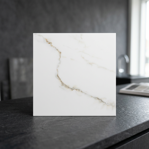 Azulejos de Porcelana Blancos Clásicos Satvario de 60x60cm con Aspecto de Mármol Rústico, Premium para Pisos Interiores de Baños y Salas - Product Image 2