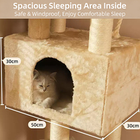Árbol para Gatos Multifuncional Ecológico en Oferta, con Caja de Salto y Estructura para Escalar, Ideal para Hogares con Múltiples Gatos