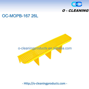 Seau de nettoyage professionnel en plastique de 26L sur roues, seau à <span class=keywords><strong>raclette</strong></span> robuste avec tamis, seau de rangement d'outils portable - Product Image 4