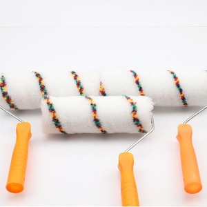 ลูกกลิ้งทาสีลายทางหลากสี ขนาด 9 นิ้ว ขนแปรงโพลีเอสเตอร์ ด้ามจับขนาดใหญ่ สำหรับใช้ทาสีและงานฮาร์ดแวร์ - Product Image 2