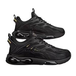 Zapatos de hombre de alta calidad con superficie de malla transpirable, zapatos deportivos para correr, antideslizantes, con suela gruesa, estilo casual para caminar. - Product Image 5