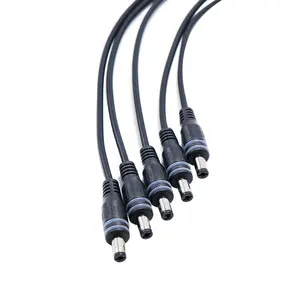 DC Power Jack 5,5x2,1mm Stecker Transparentes Kabel 12V Verlängerung kabel 18 20 22awg für LED-Leuchten