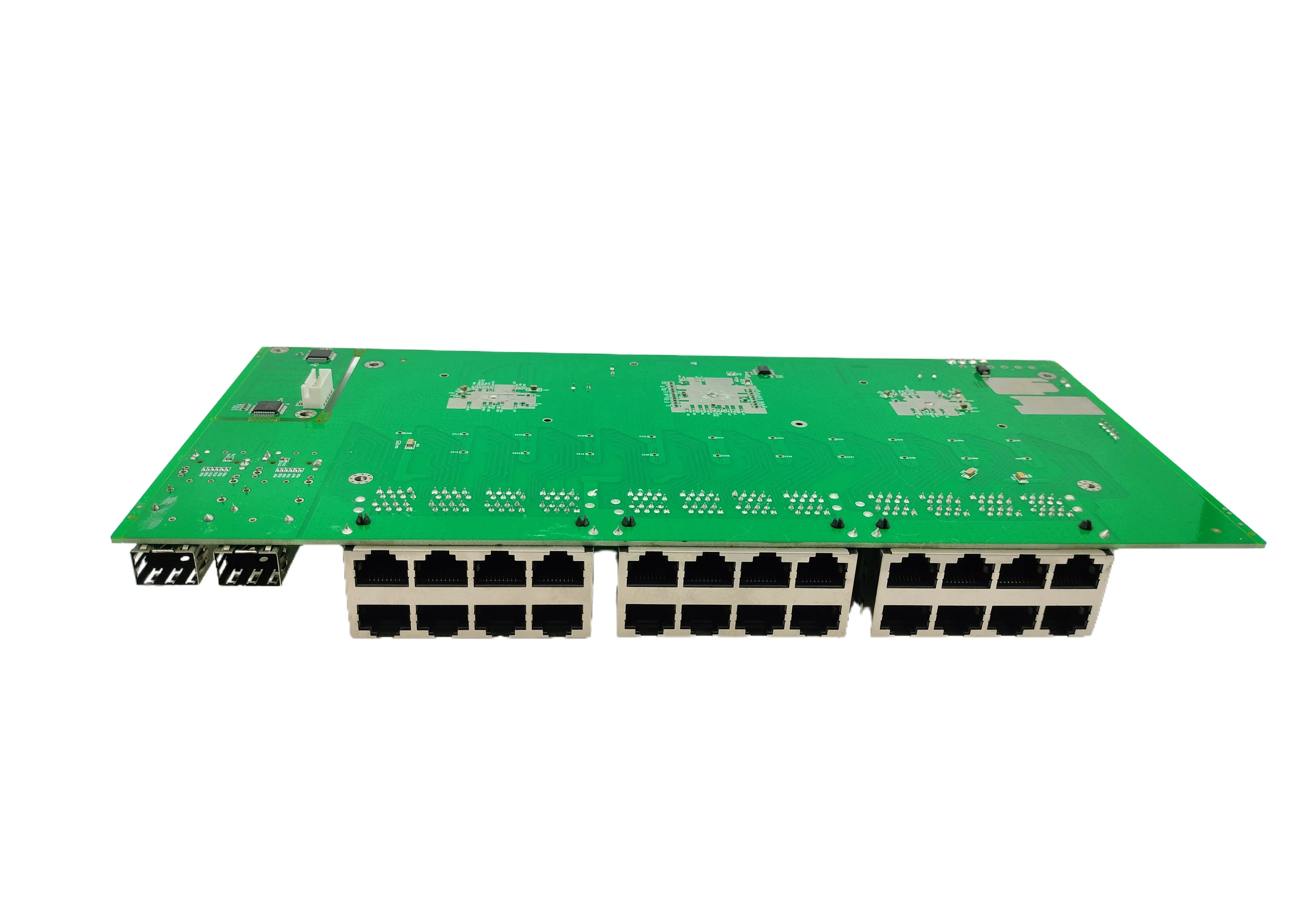 Interruttore Ethernet veloce a 24 porte 10/100/1000Mbps con interruttore di rete Gigabit Uplink 2 SFP