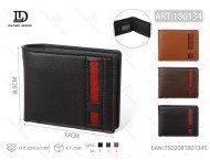 Portafoglio da Uomo in Vera Pelle, Chiusura Lunga Pieghevole, Stile Minimalista, Ideale come Regalo - Product Image 1