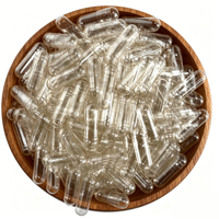 Capsules végétales vides transparentes sans dioxyde de titane, HPMC, végétaliennes, taille 00, 0, sans OGM, sans conservateurs, en gel végétal, personnalisables