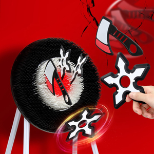 2025 yeni açık spor oyunları Set Dart balta atma hedef çocuk emniyet köpük kutu ambalajında plastik oyuncak hediye seti - Product Image 2