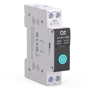 Умный миниатюрный автоматический выключатель Tuya Zigbee, низковольтный, 1P, 1-63А, с функцией учета электроэнергии и таймером, дистанционное управление через Smart Life - Product Image 4