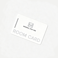 Carte PVC blanche personnalisée imprimée TK4100 pour contrôle d'accès hôtelier et gestion des présences, carte intelligente 125KHz (étanche)