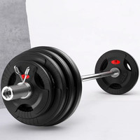 Lisglosports Fabricant de matériel de musculation, plaques de poids en fonte de 10 kg et 20 kg, plaques de poids en caoutchouc à trois trous pour haltères, en vente