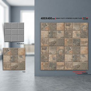 Marca Vistaar 16x16 porcelana impermeable Digital esmaltado madera cerámica piso estacionamiento azulejos 40x40cm 400x400mm exquisito - Product Image 1