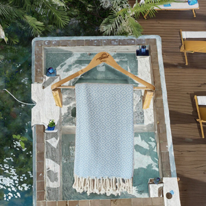 Wholesale Custom Quick-Dry Turkish <b>Hand</b> Rectangle <b>Striped</b> Bath Beach <b>Towel</b> Personalized Organic Cotton Dobby Woven Home Use - Product Image 2