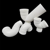 Tuyaux et raccords de drainage en PVC-U blanc en gros d'usine Piège flexible de type S avec port d'inspection