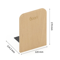 Boori Serre-livres en bois pour enfants, pour bibliothèque de salon, étagère, bureau d'étude, bureau à domicile, accessoire de mobilier contemporain
