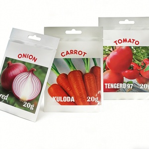 Custom Printed Logo Mylar Three Side Seal <b>Bag</b> Seeds <b>Bag</b> for Vegetable Tomato Sunflower Flower Agricultural Seeds <b>Bags</b> - Product Image 1