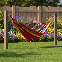 Hamac portable en tissu parachute, résistant aux déchirures, avec sangles d'attache pour arbres, idéal pour le camping, le jardin et l'extérieur - Vente en gros usine